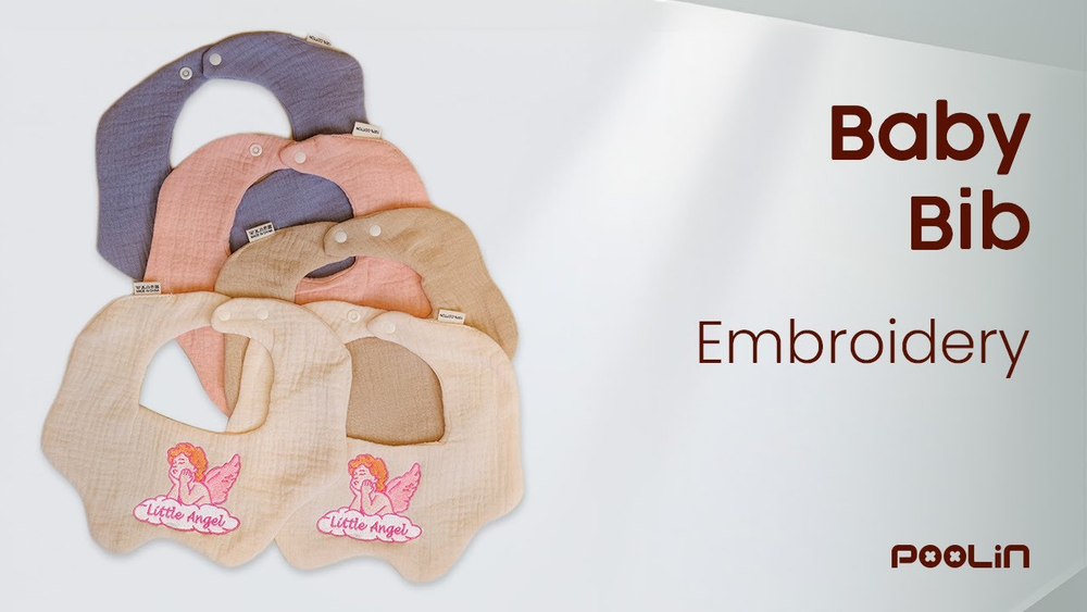 How Can I Create a Perfect Embroidery Baby Bib Using the Poolin EOC06?