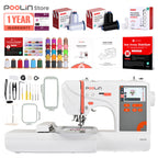 PooLin EOC03 Affordable Entry-Level Automatic Embroidery Machine for Beginners