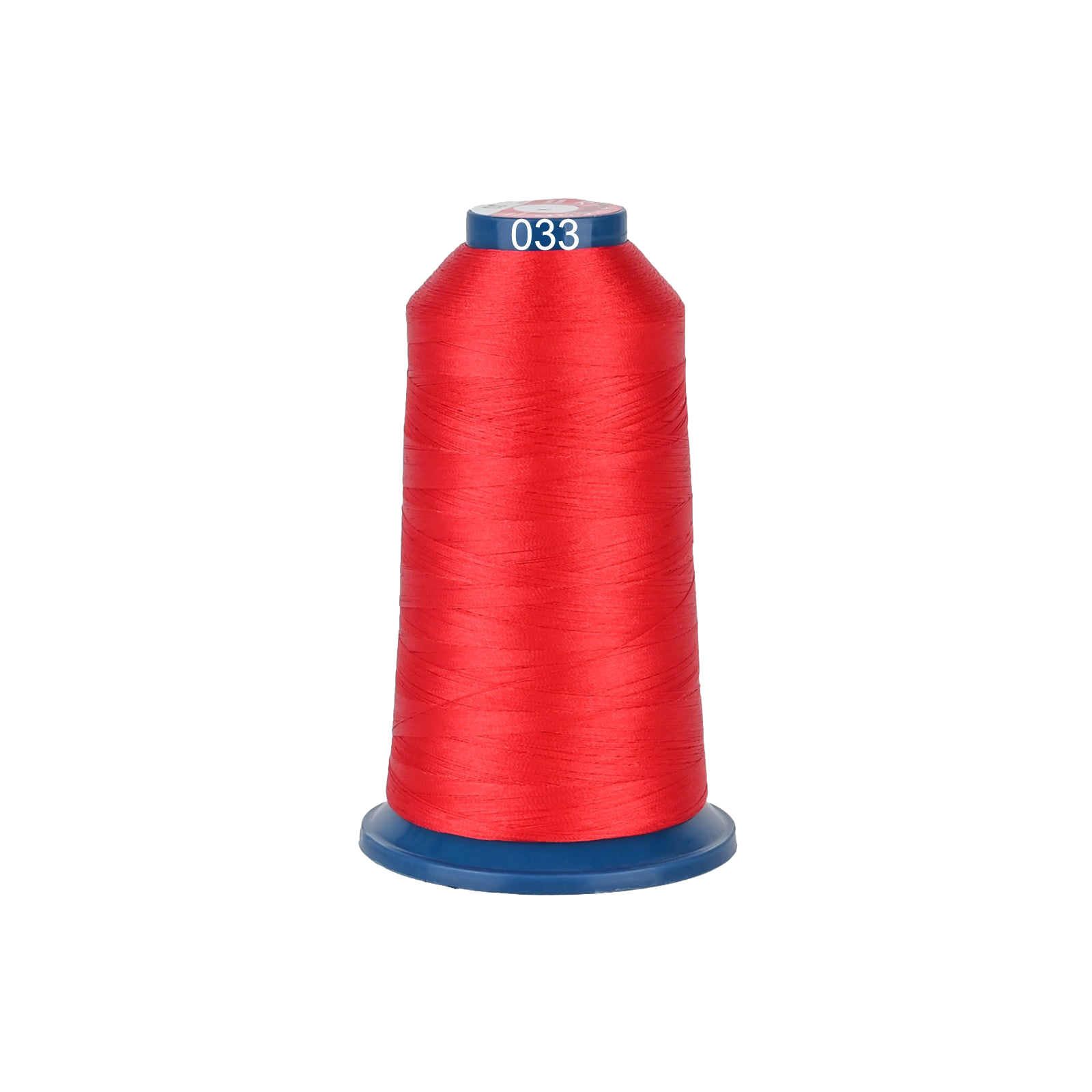 PooLin Polyester Embroidery Thread, 4000m 108D/2 40WT, Color 33 Red
