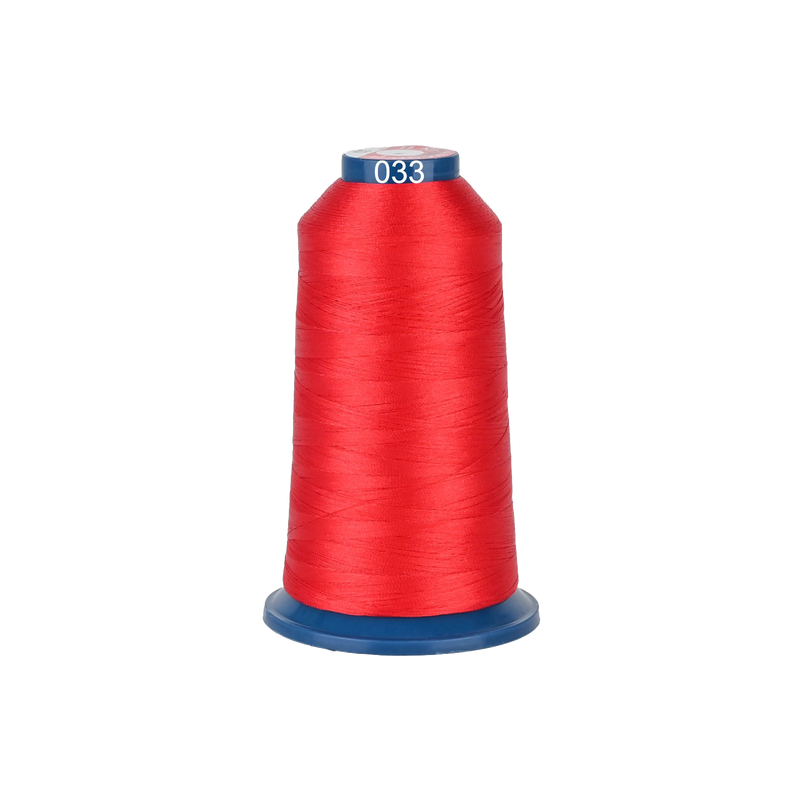 PooLin Polyester Embroidery Thread, 4000m 108D/2 40WT, Color 33 Red