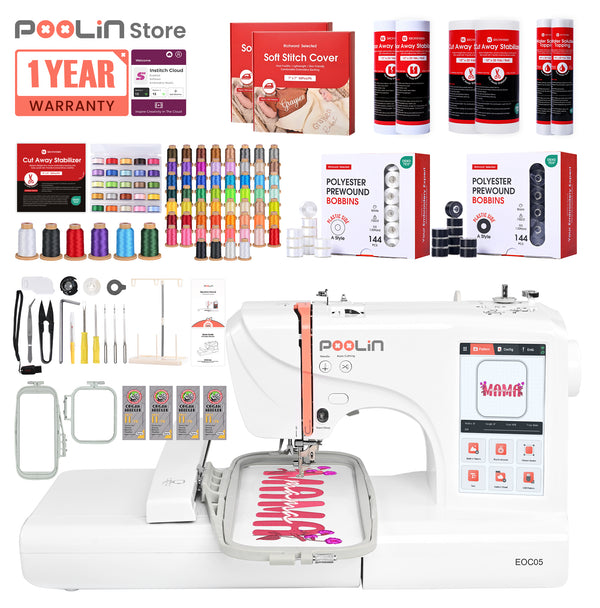 PooLin EOC05 The Perfect Computerized Embroidery Machine for Beginners