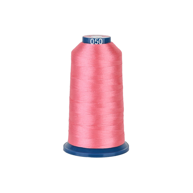 PooLin Polyester Embroidery Thread, 4000m 108D/2 40WT, Color 50 Pink