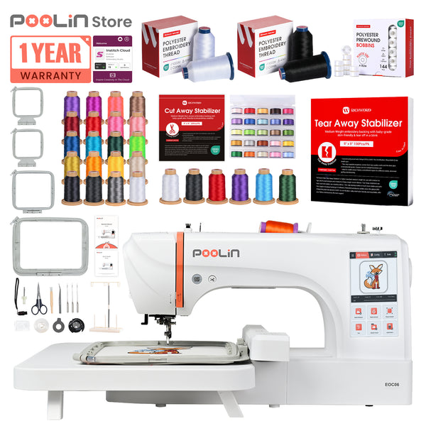 PooLin EOC06 Your First Flagship Home Embroidery Machine