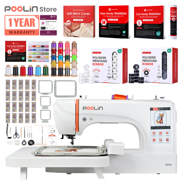 PooLin EOC06 Your First Flagship Home Embroidery Machine