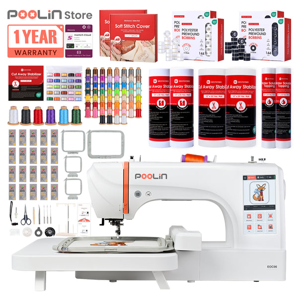 PooLin EOC06 Your First Flagship Home Embroidery Machine