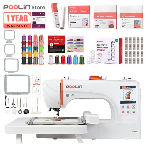 PooLin EOC06 Your First Flagship Home Embroidery Machine