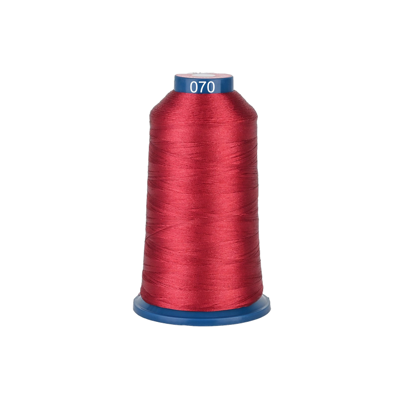 PooLin Polyester Embroidery Thread, 4000m 108D/2 40WT, Color 70 Red