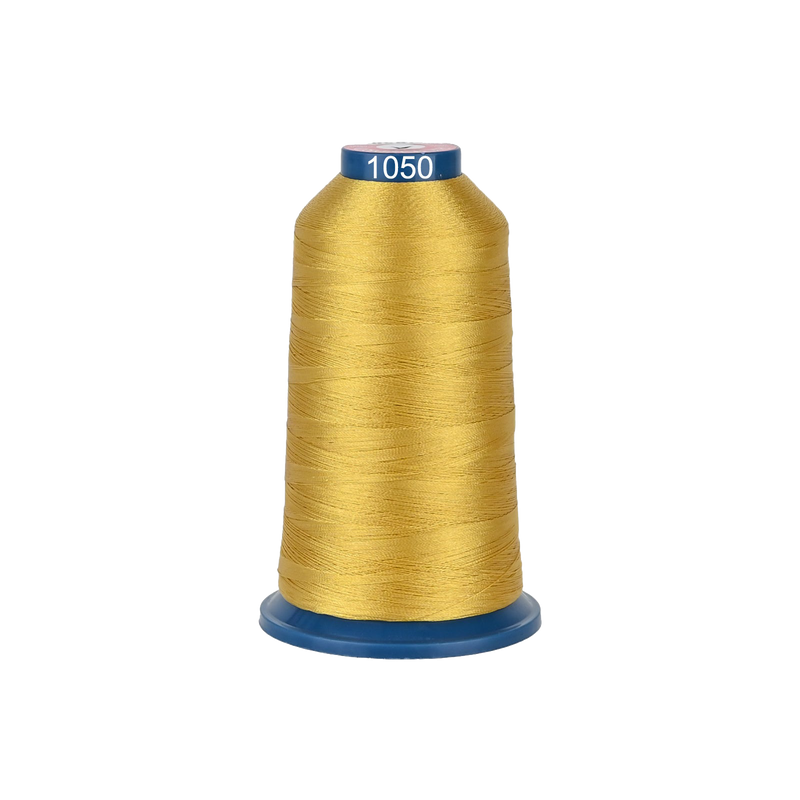 PooLin Polyester Embroidery Thread, 4000m 108D/2 40WT, Color 1050 Brown