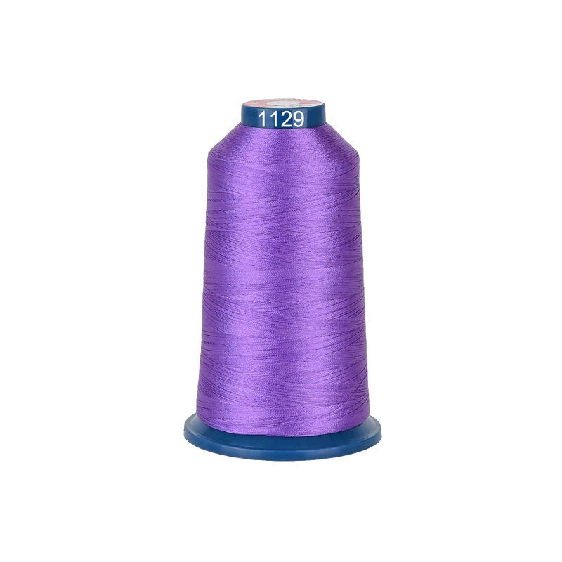 PooLin Polyester Embroidery Thread, 4000m 108D/2 40WT, Color 1129 Purple