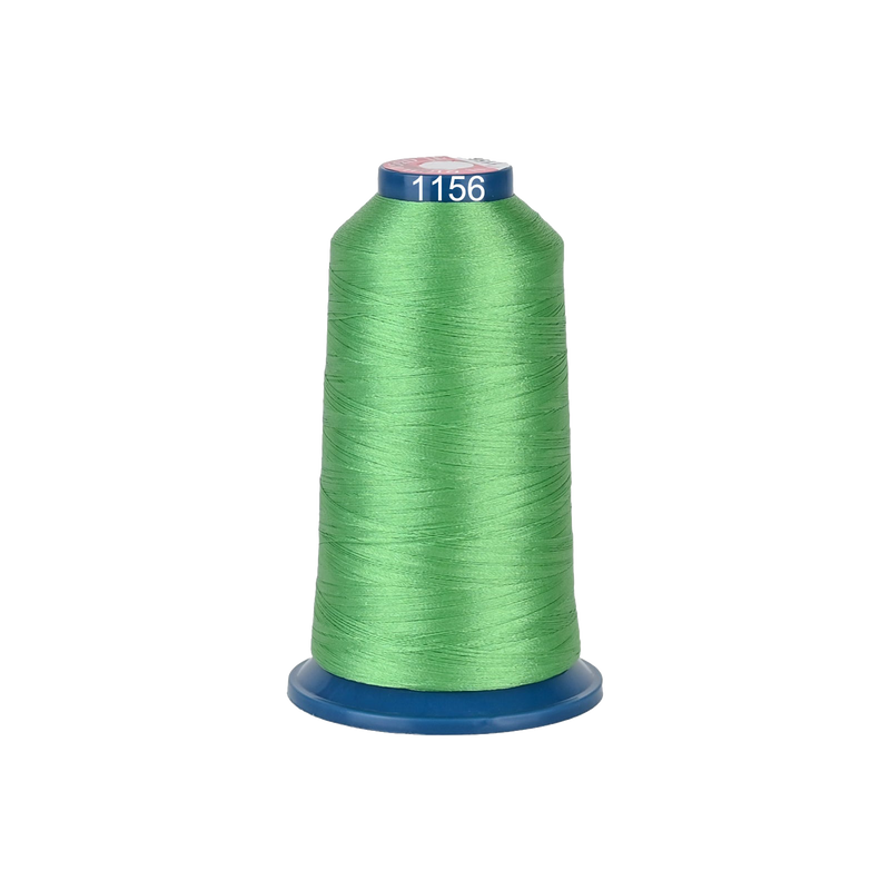 PooLin Polyester Embroidery Thread, 4000m 108D/2 40WT, Color 1156 Green