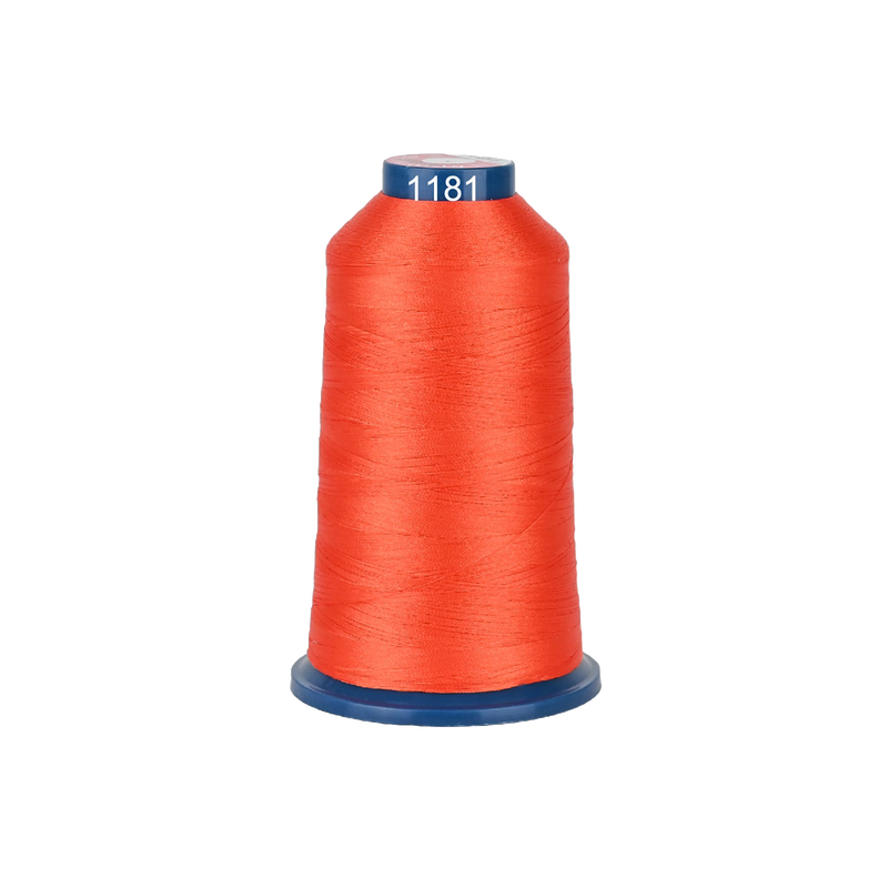 PooLin Polyester Embroidery Thread, 4000m 108D/2 40WT, Color 1181 Red