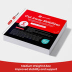 PooLin Cut Away Embroidery Stabilizer Backing Sheets 2.5oz 12in x 12in 100pcs