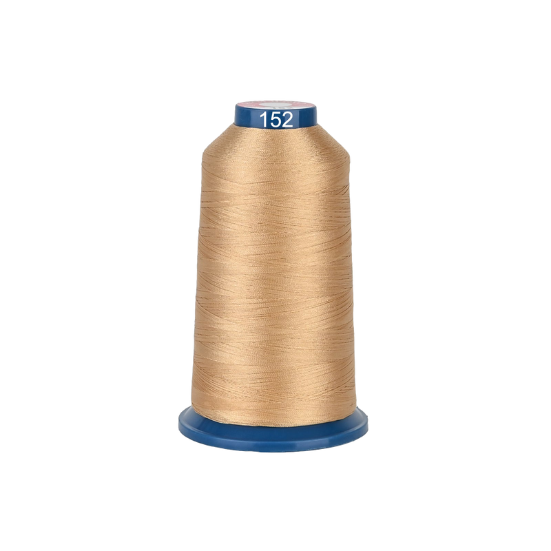 PooLin Polyester Embroidery Thread, 4000m 108D/2 40WT, Color 152 Brown
