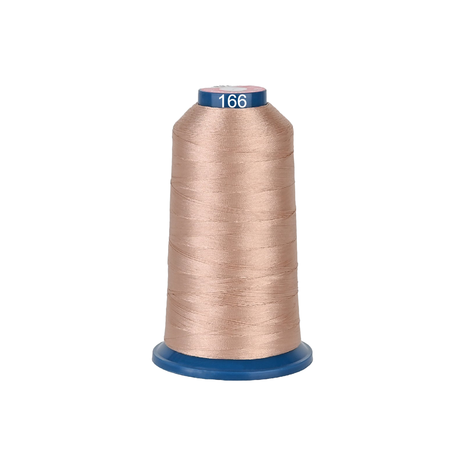 PooLin Polyester Embroidery Thread, 4000m 108D/2 40WT, Color 166 Brown