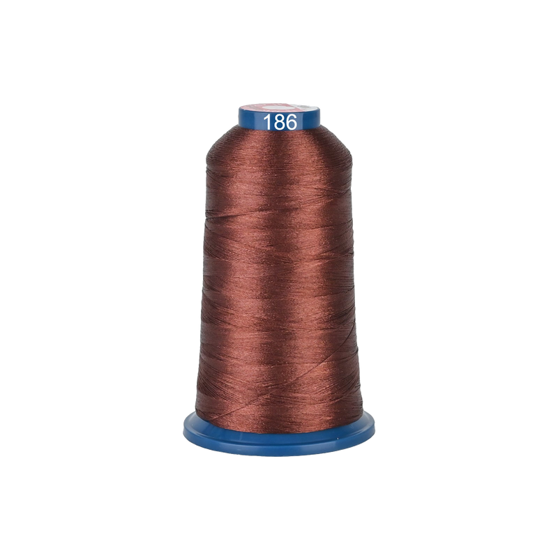 PooLin Polyester Embroidery Thread, 4000m 108D/2 40WT, Color 186 Green