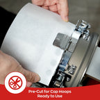 PooLin Tear Away Cap Embroidery Backing Stabilizer Sheets 3.2oz 4.5in x 7in 250pcs