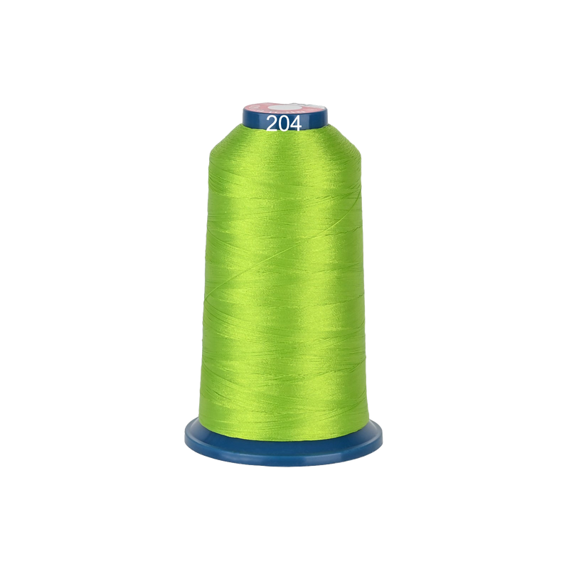 PooLin Polyester Embroidery Thread, 4000m 108D/2 40WT, Color 204 Green
