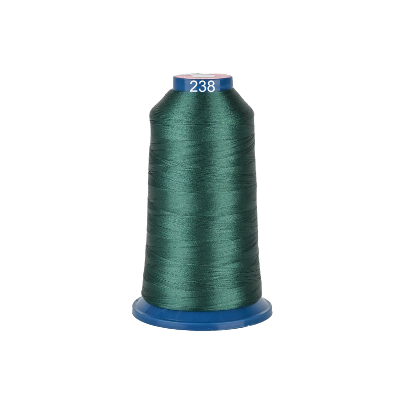 PooLin Polyester Embroidery Thread, 4000m 108D/2 40WT, Color 238 Green