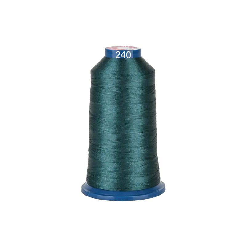 PooLin Polyester Embroidery Thread, 4000m 108D/2 40WT, Color 240 Green