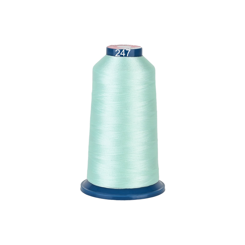 PooLin Polyester Embroidery Thread, 4000m 108D/2 40WT, Color 247 Green