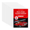 PooLin Printable Water Soluble Stabilizer Paper 8.5" x 11" Sticky & Wash-Away Embroidery Backing 30 Sheets for Machine & Hand Embroidery