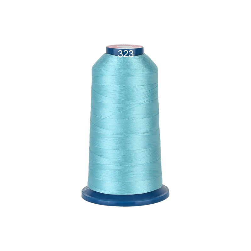 PooLin Polyester Embroidery Thread, 4000m 108D/2 40WT, Color 323 Blue