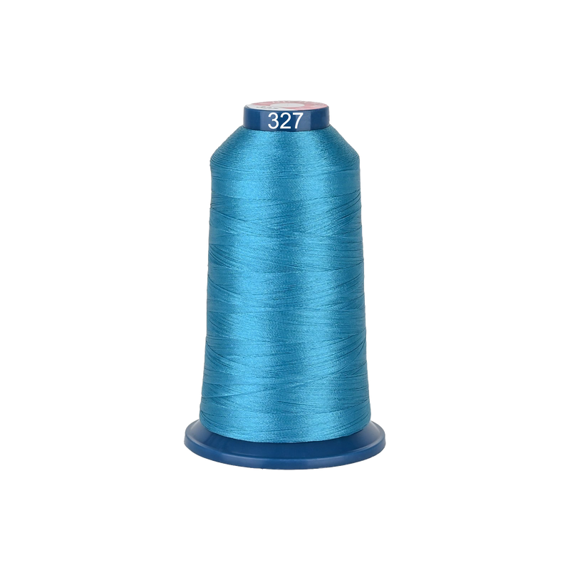 PooLin Polyester Embroidery Thread, 4000m 108D/2 40WT, Color 327 Blue