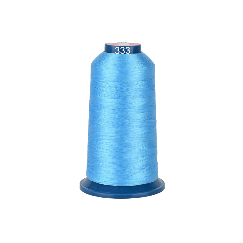 PooLin Polyester Embroidery Thread, 4000m 108D/2 40WT, Color 333 Blue