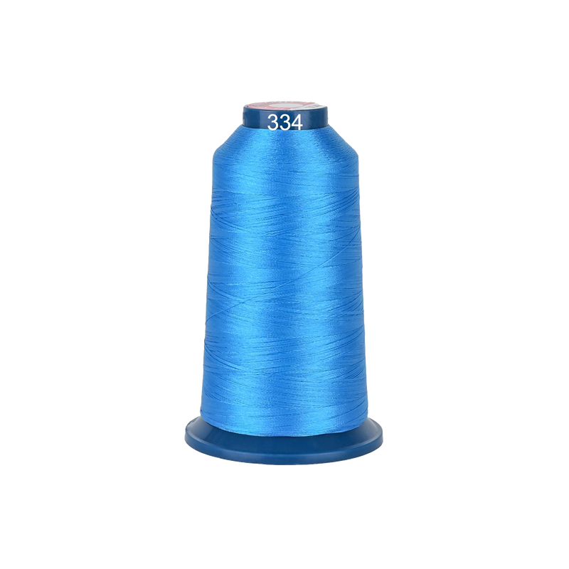 PooLin Polyester Embroidery Thread, 4000m 108D/2 40WT, Color 334 Blue