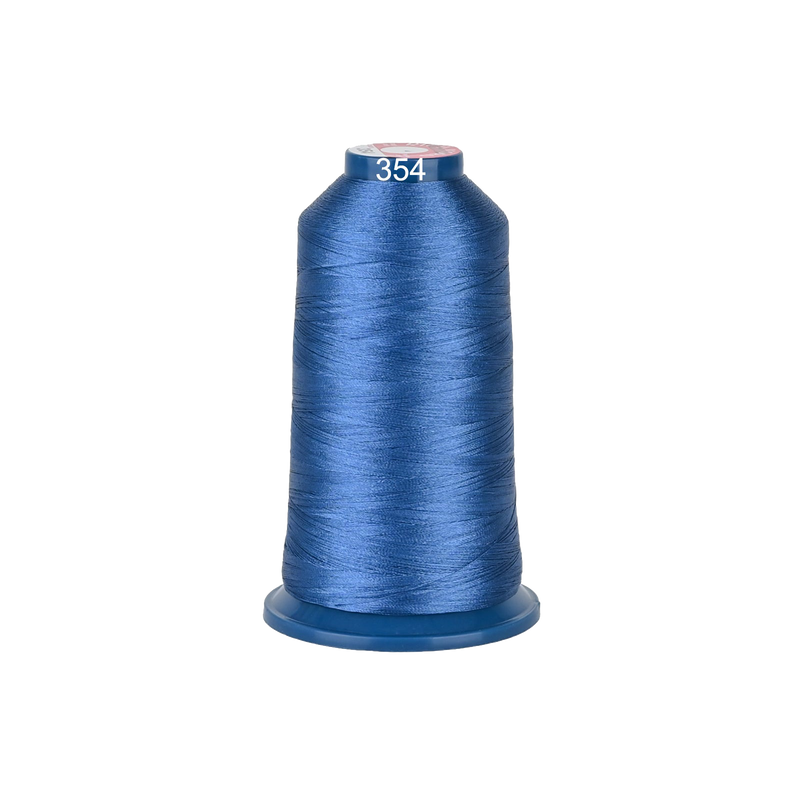 PooLin Polyester Embroidery Thread, 4000m 108D/2 40WT, Color 354 Blue