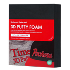 PooLin 3D Puff Embroidery Foam Sheets 3mm Thick 12 x 16 Inch Black 10pcs