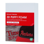 PooLin 3D Puff Embroidery Foam Sheets 3mm Thick 12 x 16 Inch White 10pcs