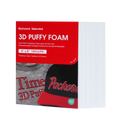 PooLin 3D Puff Embroidery Foam Sheets 3mm Thick 6 x 8 Inch White 10pcs