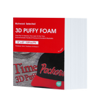 PooLin 3D Puff Embroidery Foam Sheets 3mm Thick 6 x 8 Inch White 10pcs
