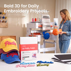 PooLin 3D Puff Embroidery Foam Sheets – Bold 3D for Everyday Embroidery