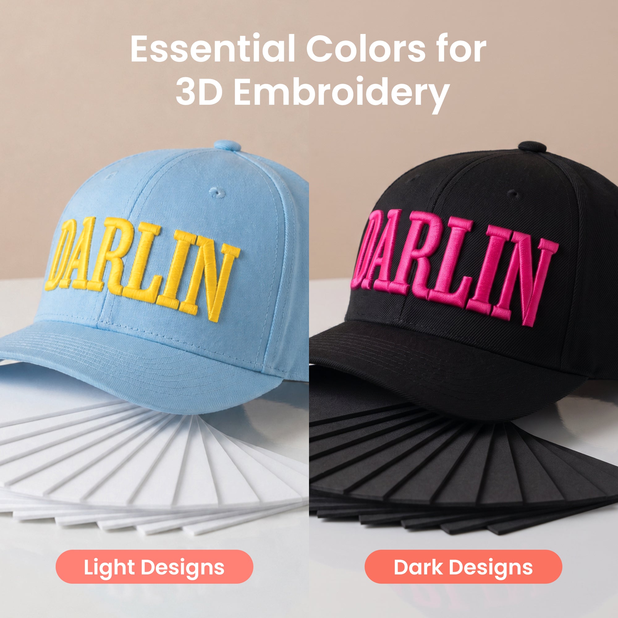 PooLin 3D Puff Embroidery Foam Sheets – Bold 3D for Everyday Embroidery