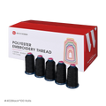 PooLin Polyester Embroidery Thread Set 100 Rolls Black 402 4000m 108D/2 40WT