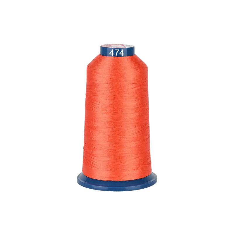 PooLin Polyester Embroidery Thread, 4000m 108D/2 40WT, Color 474 Red