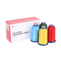 4000m* 4 pack Red, Blue, Green and Yellow 108D/2 40wt Richword Polyester Embroidery Thread / Sewing Thread