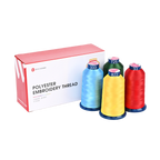 4000m* 4 pack Red, Blue, Green and Yellow 108D/2 40wt Richword Polyester Embroidery Thread / Sewing Thread