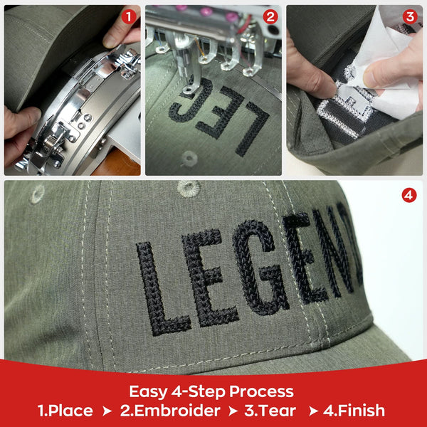 Tear Away Embroidery Machine Cap Stabilizer Backing Sheet Package 3.2oz  4.5in*7in*250pcs