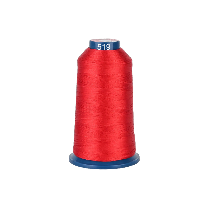 PooLin Polyester Embroidery Thread, 4000m 108D/2 40WT, Color 519 Red