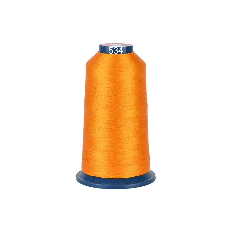 PooLin Polyester Embroidery Thread, 4000m 108D/2 40WT, Color 534 Yellow