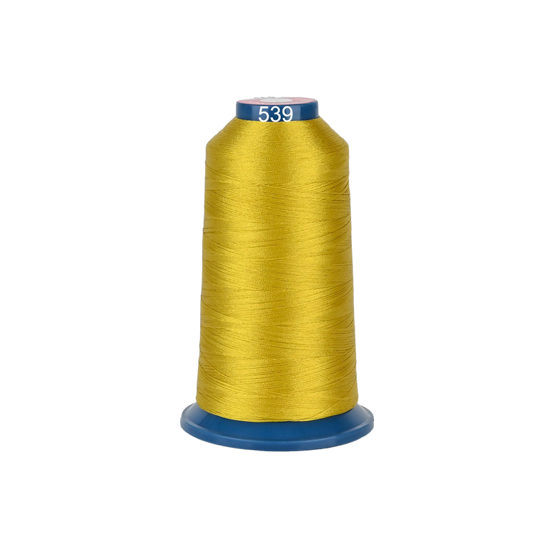 PooLin Polyester Embroidery Thread, 4000m 108D/2 40WT, Color 539 Yellow