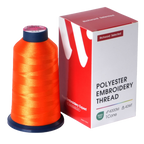 PooLin Polyester Embroidery Thread, 4000m 108D/2 40WT, Color 544 Yellow