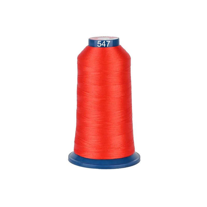PooLin Polyester Embroidery Thread, 4000m 108D/2 40WT, Color 547 Red