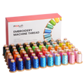 PooLin Embroidery Thread Set 60 Colors 800m 108D/2 40WT Polyester Thread