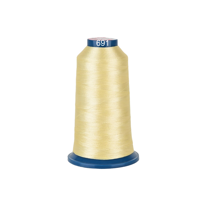 PooLin Polyester Embroidery Thread, 4000m 108D/2 40WT, Color 691 Yellow