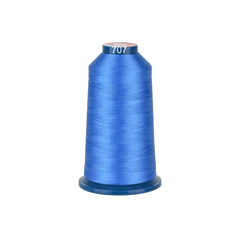 PooLin Polyester Embroidery Thread, 4000m 108D/2 40WT, Color 707 Blue