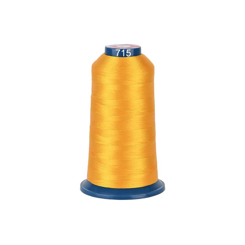 PooLin Polyester Embroidery Thread, 4000m 108D/2 40WT, Color 715 Yellow